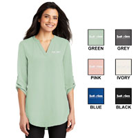 LADIES 3/4 SLEEVE TUNIC BLOUSE